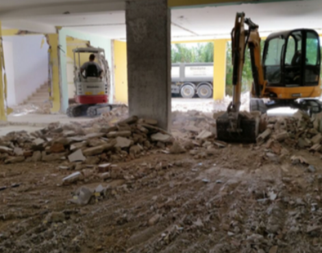 cemento armato rifacimento tribuna